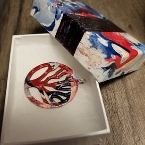 Hand painted Tree of Life Necklace/Pendant